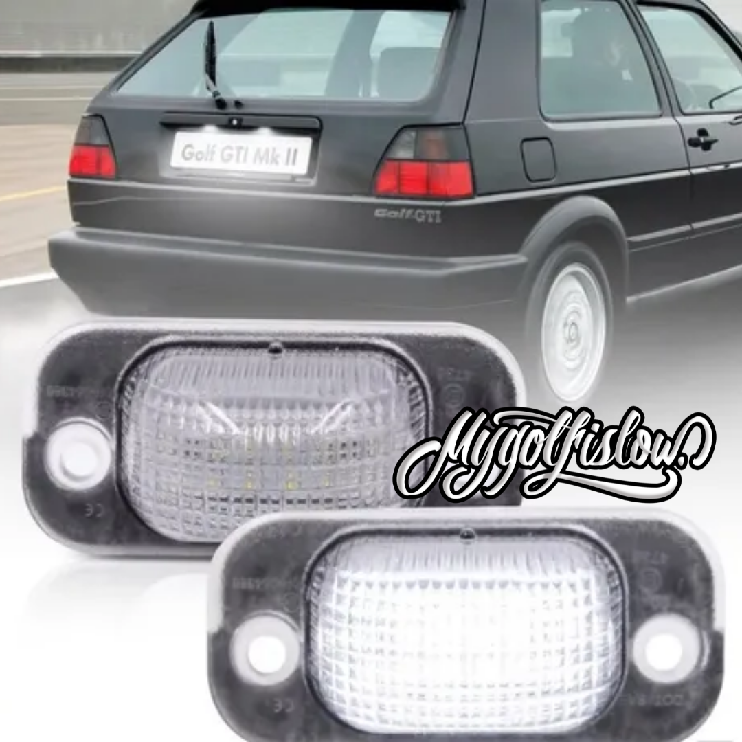 Par de Luces Led de Placa para Golf o Jetta MK2